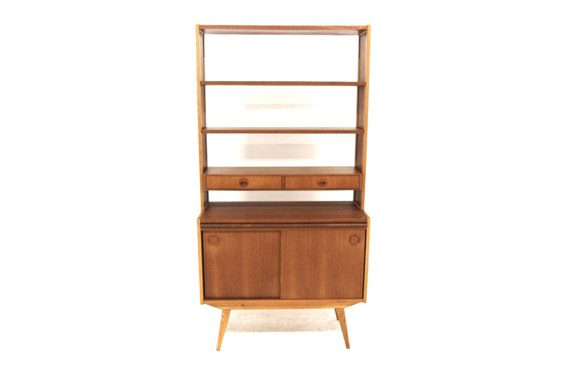Scandinavian teak and oak chest of drawers, Sweden, 1960