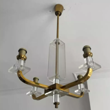 Chandelier in brass France 1970