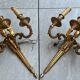 Paires d’appliques bronze Louis XVI Lucien Gau