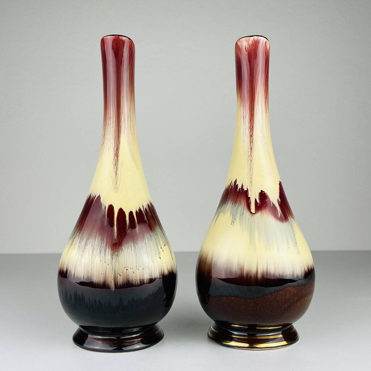 Mid-century ceramic vases by Bay Keramik, West Germany, 1960s, set of 2.