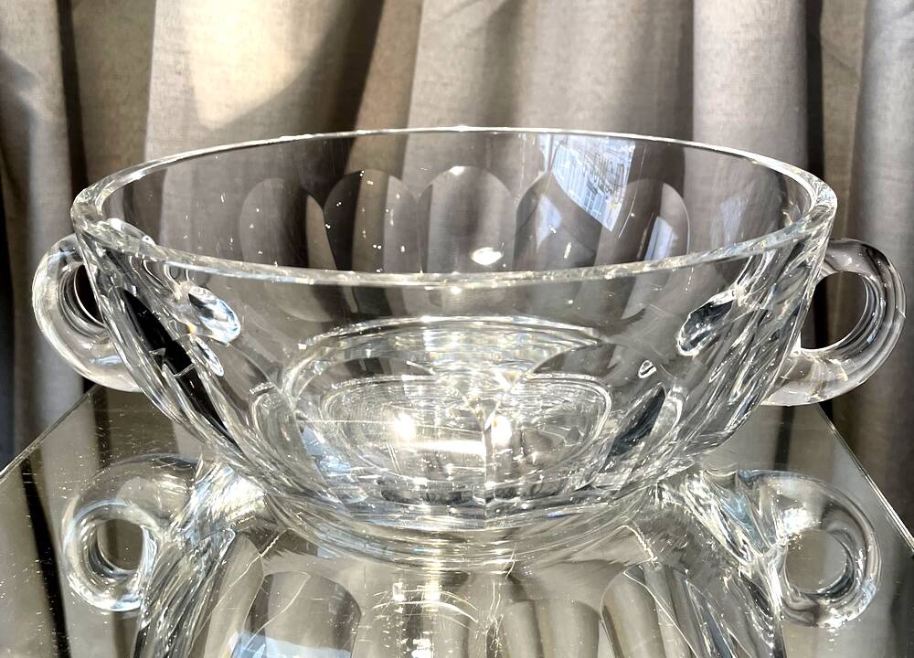 FRUIT CUTTER FRUIT SALAD CRYSTAL CENTERPIECE