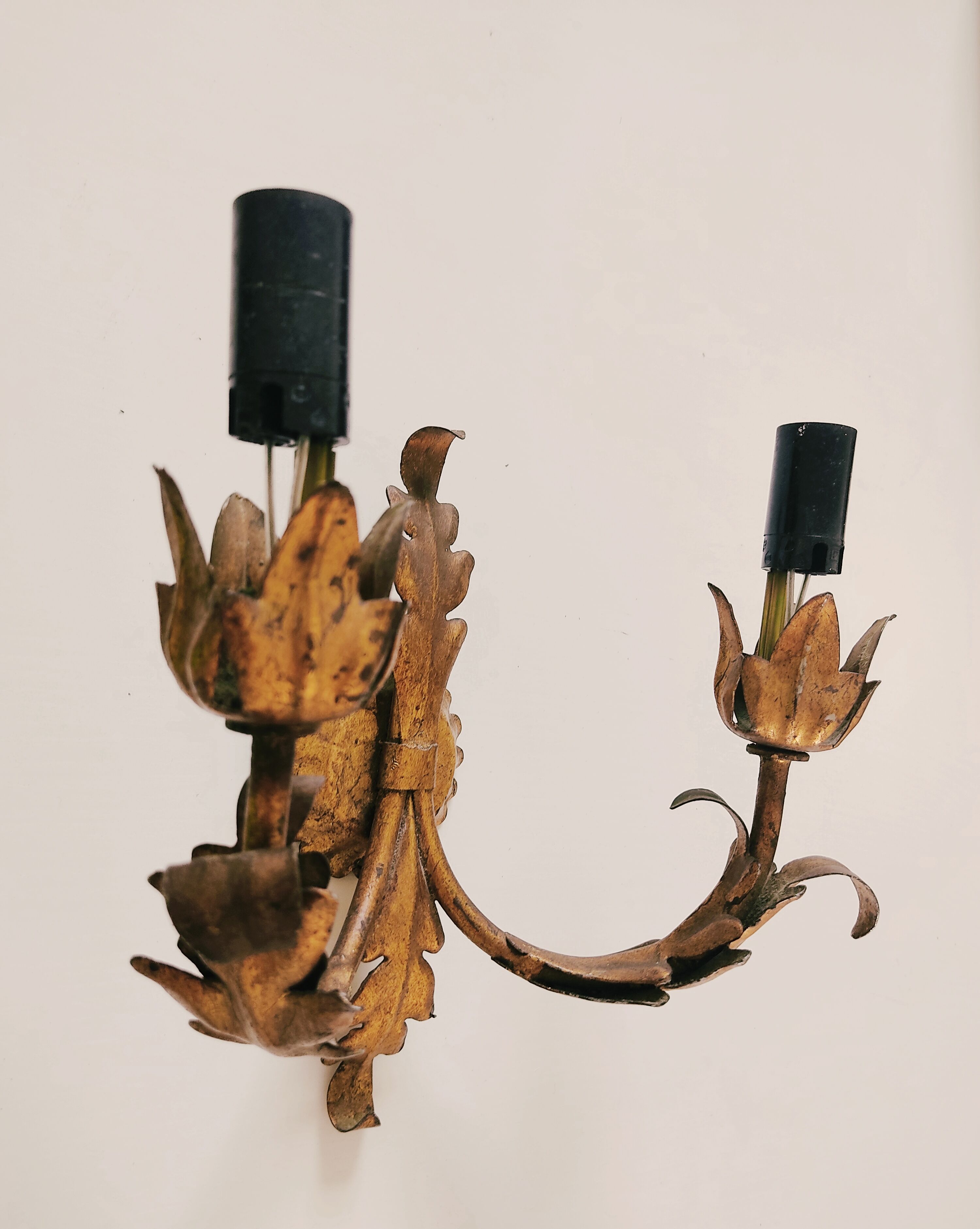 Golden Italian wall lamp