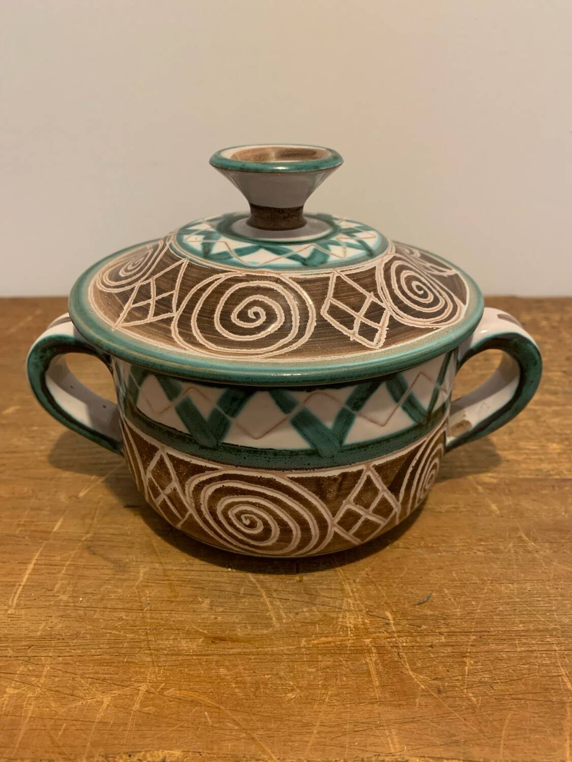 Robert Picault Vallauris Vintage Ceramic Pot circa 1960