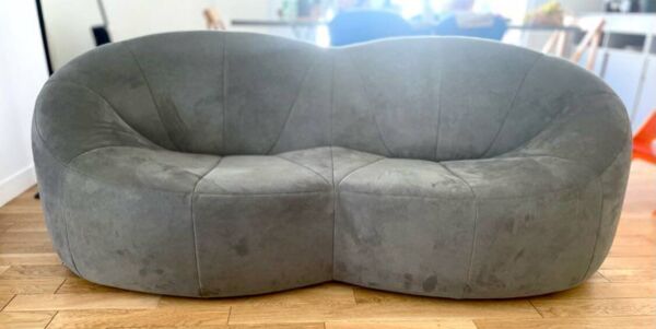Canapé Pumpkin A510 en alcantara gris – Ligne Roset
