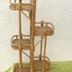 Rattan and bamboo plant rack from the 70s