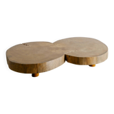 Table basse sculpturale en bois du milieu du siècle, Brésil, années 1960