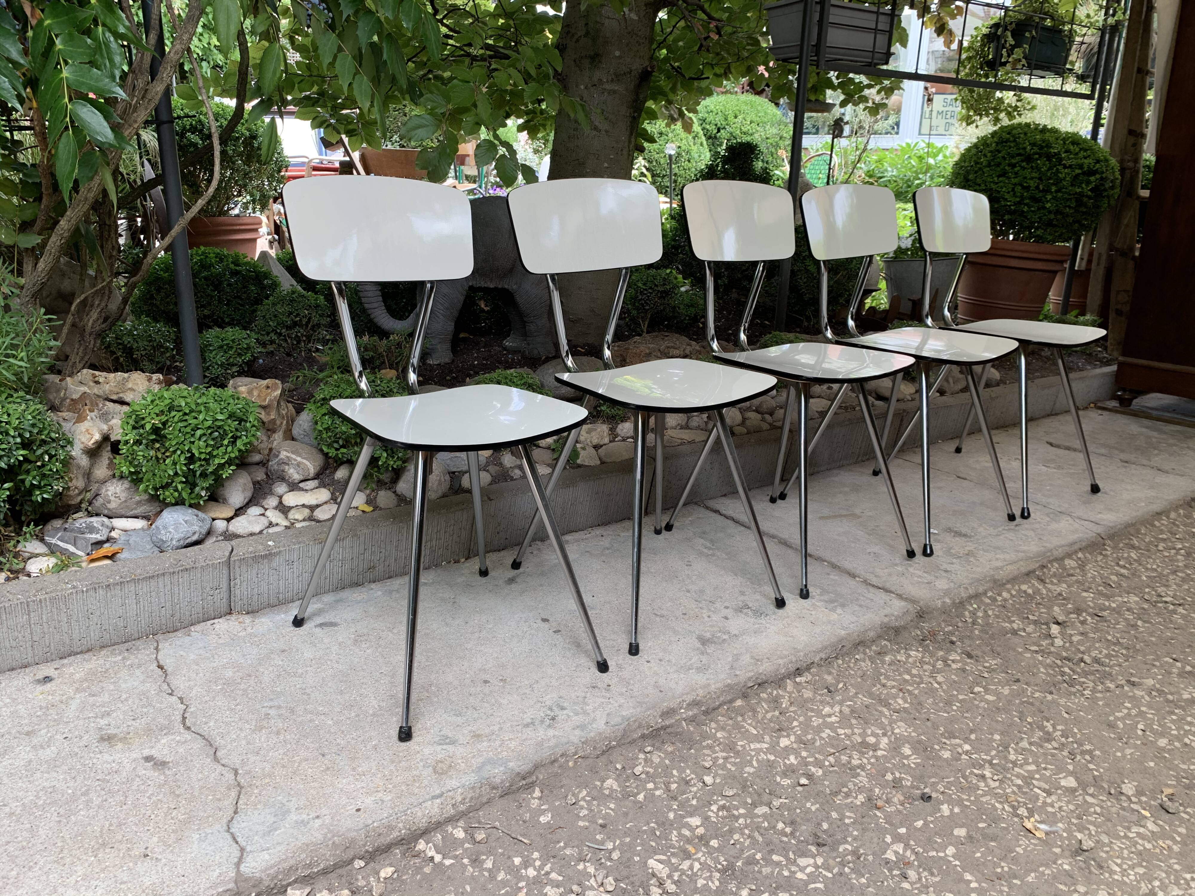 Tublac compass formica 5 chairs