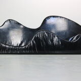 Superonda  Black Sofa by Archizoom Associati for Poltronova, 1960 Italy