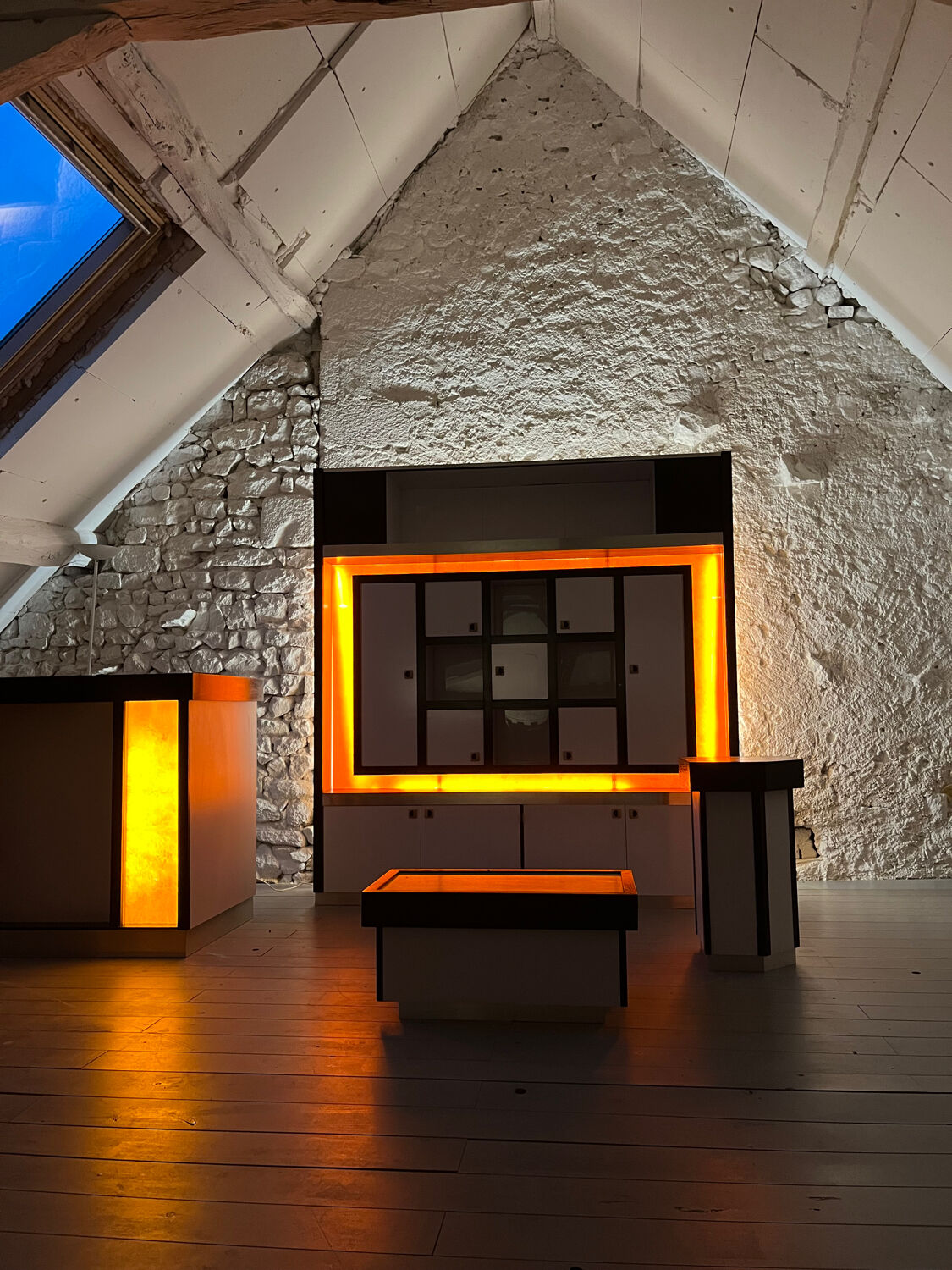 Atypical 1980s living room furniture set