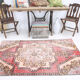 4x6 red turkish vintage rug, 4x6 handmade vintage rug