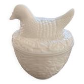 Boîte poule en opaline