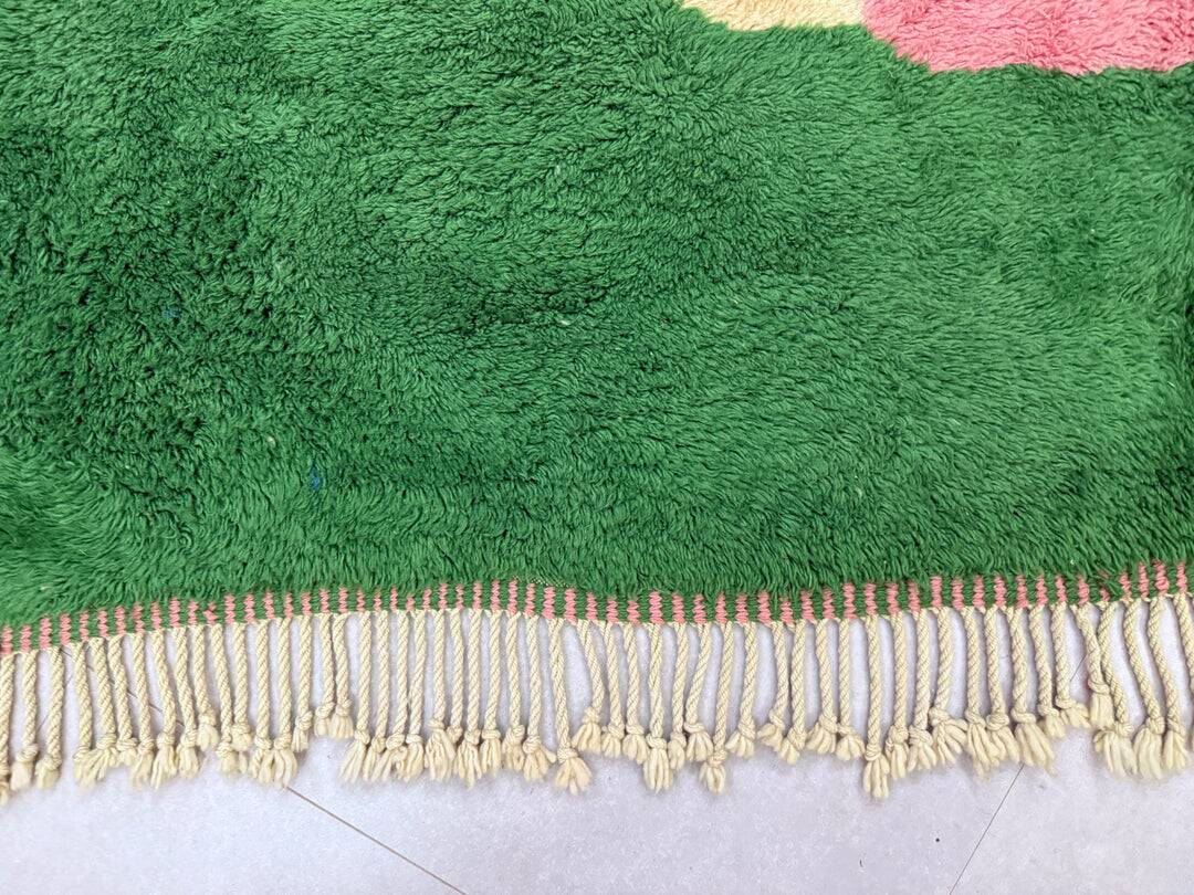 Custom green Moroccan rug 2.5/1.6