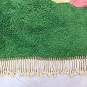 Custom green Moroccan rug 2.5/1.6