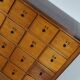 Large Dutch Industrial Beech Apothecary / School Cabinet, Mid-20th Century