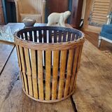 Bamboo pot cover 70's