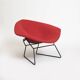 Grand fauteuil Diamond par Harry Bertoia pour Knoll, retapissée. Vers les années 1960.