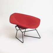 Large diamond chair by Harry Bertoia for Knoll, reupholstered. Circa 1960s