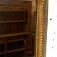 Louis XVI style mirror in wood and gilded stucco 19th century Mantel trumeau
