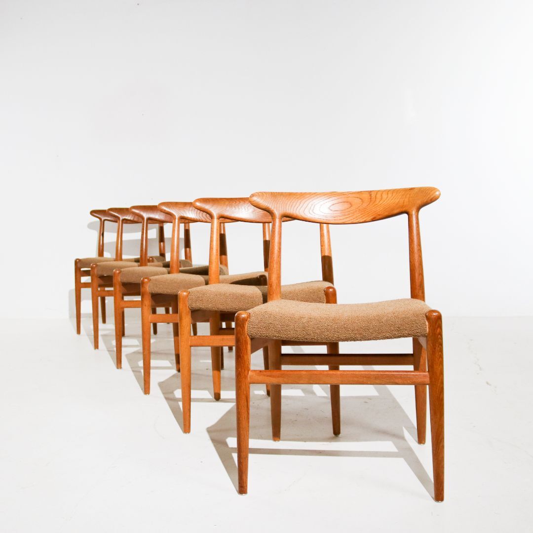 Hans Wegner W2 chairs C.M Madsens 1950s
