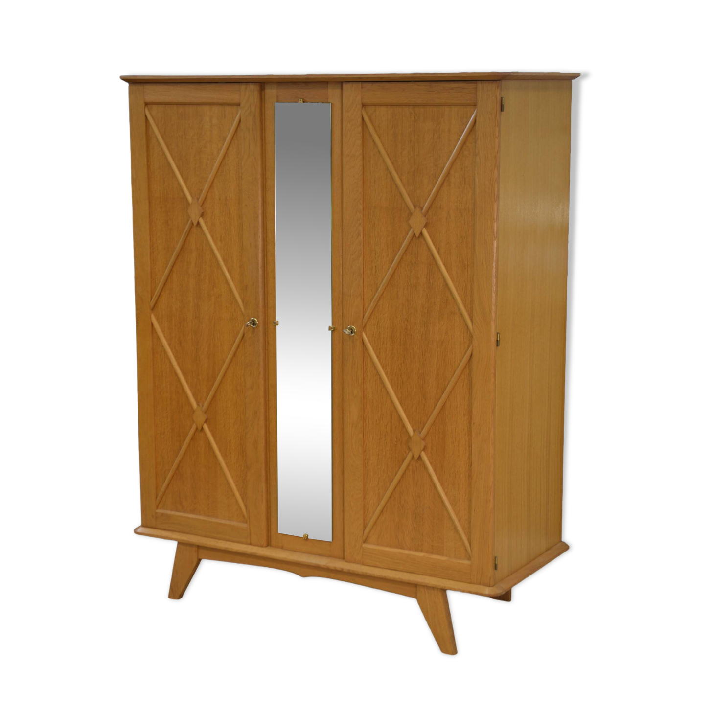 Armoire en chêne glace Saint-Gobain 1960’s