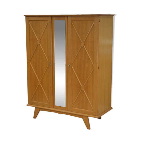 Armoire en chêne glace Saint-Gobain 1960’s