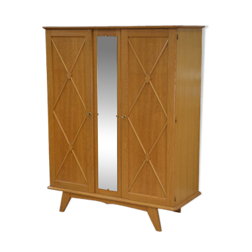 Armoire en chêne glace Saint-Gobain 1960’s