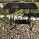 Harness Table Hifi On Wheels Feet Eiffel Metal Black Vintage