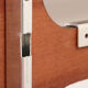 Vintage Wooden wall coat rack with hat shelf, 1960s