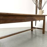 French farmhouse table in solid walnut, circa 1920