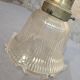 Suspension holophane verre et laiton