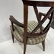 Art Deco office chair in solid mahogany, 20th century.