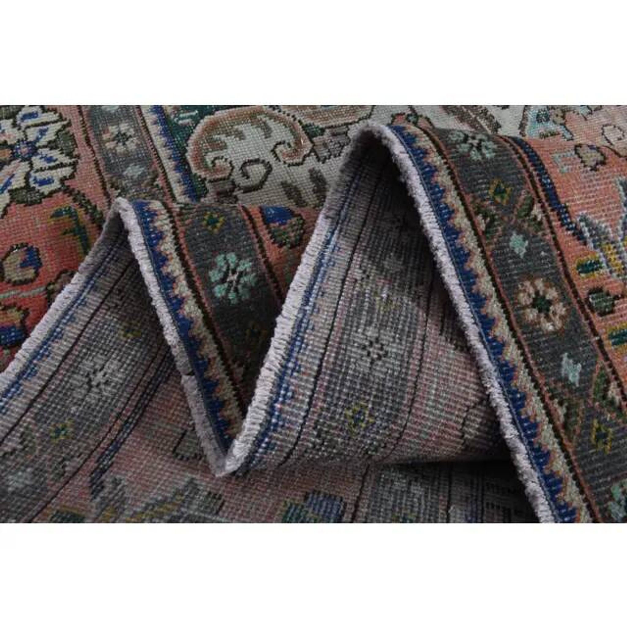 1970s Vintage Persian Handmade Wool Orange Oversized Area Rug 284x385