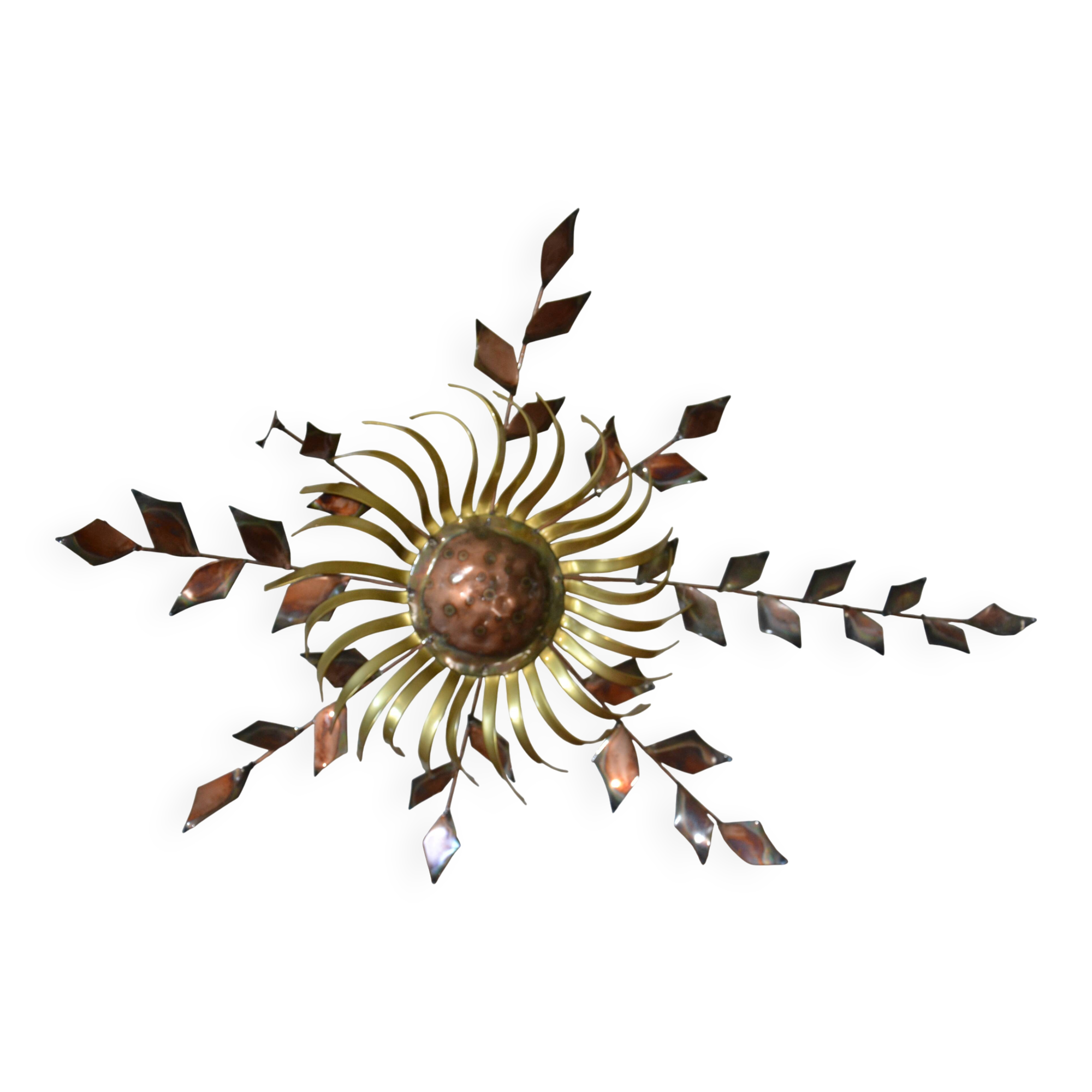 Chiseled metal sculpture