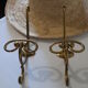 Vintage brass patères