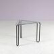 1980s wire metal side table from the Netherlands