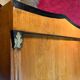Biedermeier Armoire with Intricate Carvings and Urn Shape