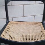 Pair of caning sled chairs