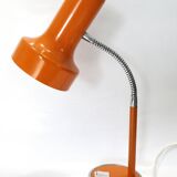 Orange desk or table lamp Italy 1970