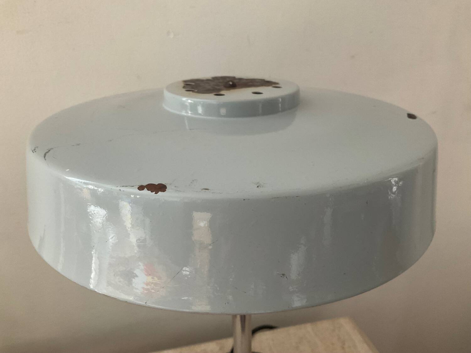 Vintage lamp from the 50s in sheet metal