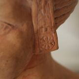 Ancient terracotta bust signed Beaulieu