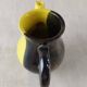 Old milk jug, in two-tone ceramic, Luc Lucchesi, from Vallauris