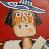Roland Chanco (1924-2017), friend of Picasso - Oil on canvas - Mathilde