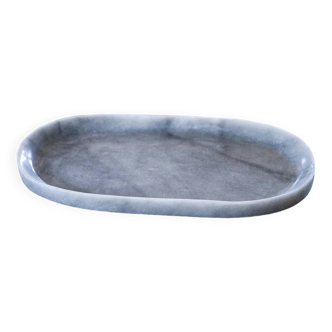 Oval top in grey marble