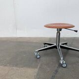 Mid-century German industrial swivel office stool by Schmitz, 1960s