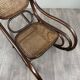 Curved wooden rocking chair in Thonet style, 20th century
