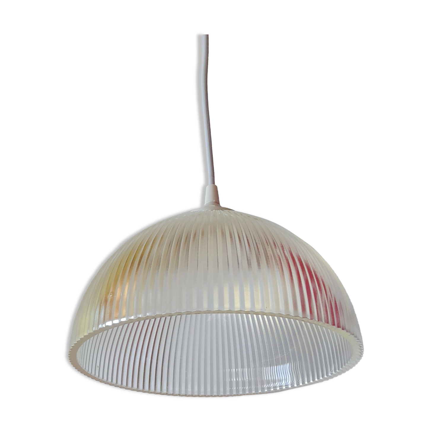Prismatic glass pendant lamp 1950