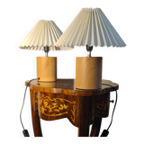 pair of bedside lamps solid wood Scandinavian design 31x25 electric change
