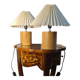 pair of bedside lamps solid wood Scandinavian design 31x25 electric change