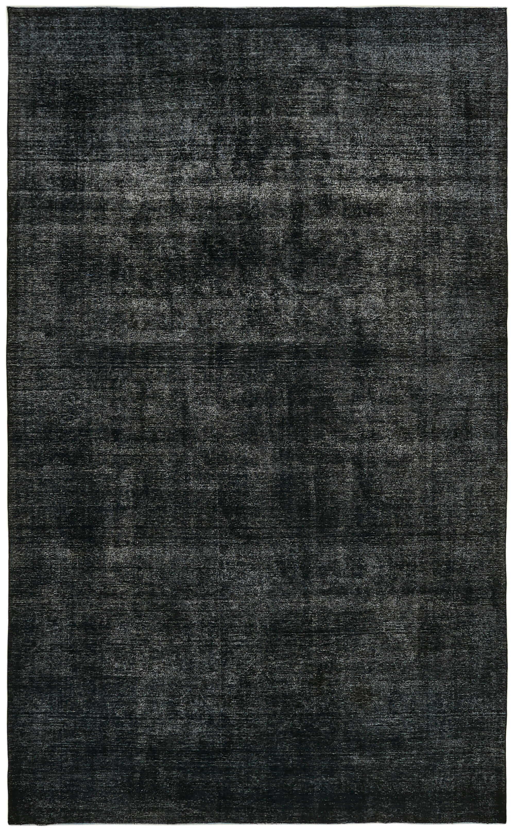 Hand-knotted persian antique 1970s 292 cm x 466 cm black wool carpet