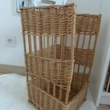 Large vintage bread basket – Wicker & rattan – French bakery style